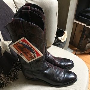 Justin Black Cherry Boots
